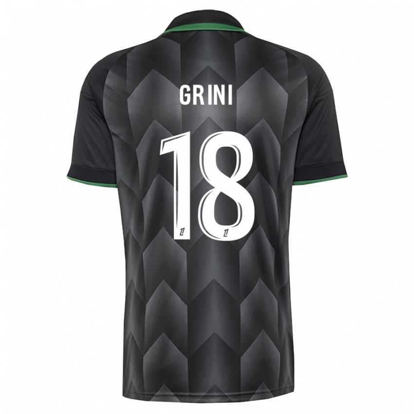 נשים Ilyes Grini #18 לבן שחור ירוק הרחק ג'רזי 2026/27 חולצה קצרה