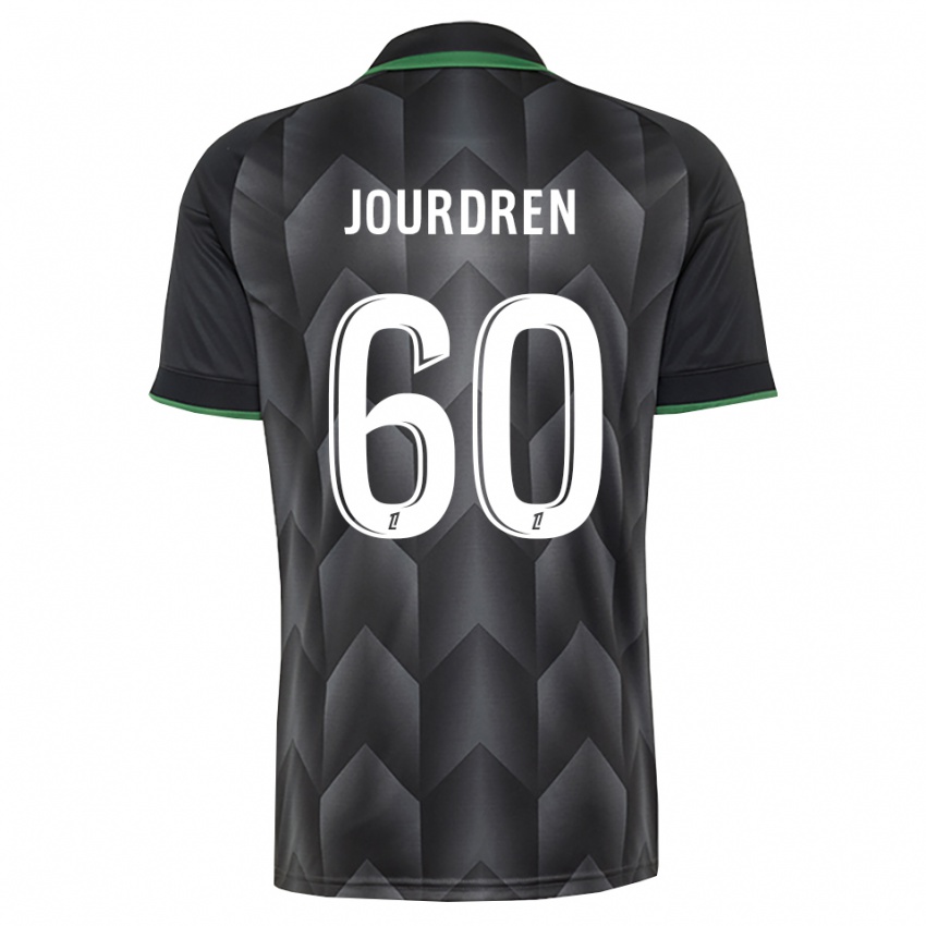 נשים Ilan Jourdren #60 לבן שחור ירוק הרחק ג'רזי 2026/27 חולצה קצרה
