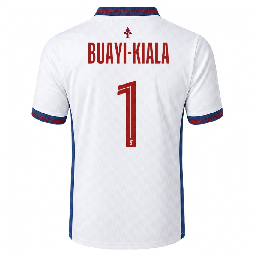 נשים Israël Buayi-Kiala #1 אדום לבן כחול הרחק ג'רזי 2026/27 חולצה קצרה