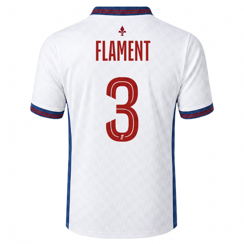 נשים Corentin Flament #3 אדום לבן כחול הרחק ג'רזי 2026/27 חולצה קצרה