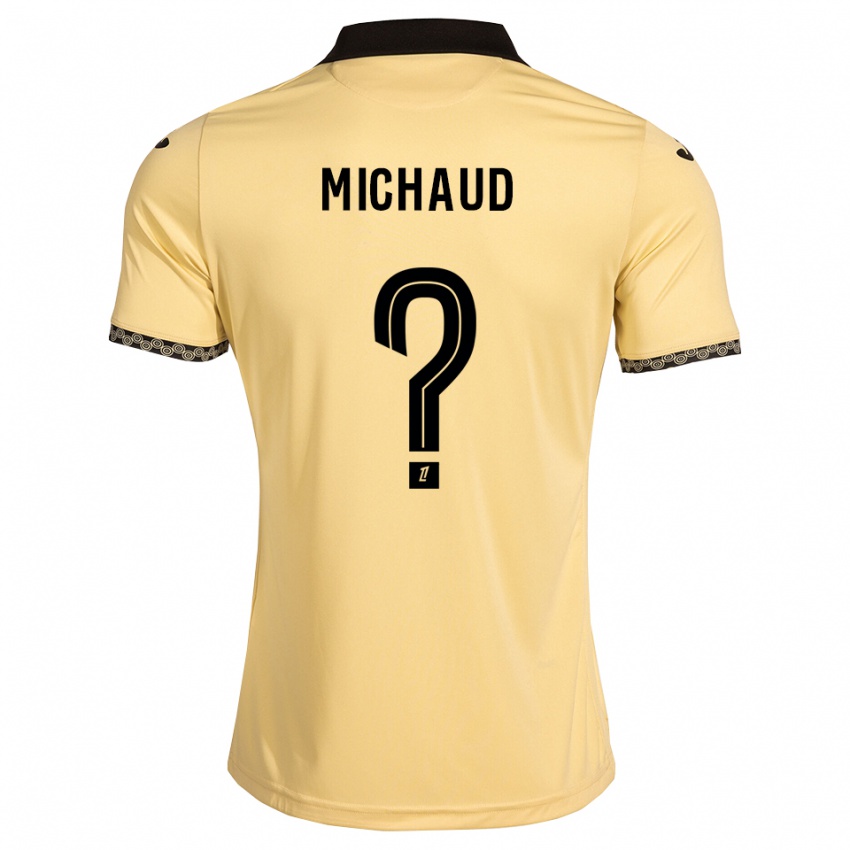 נשים Etan Michaud #0 לבן נאבאחו שחור הרחק ג'רזי 2026/27 חולצה קצרה