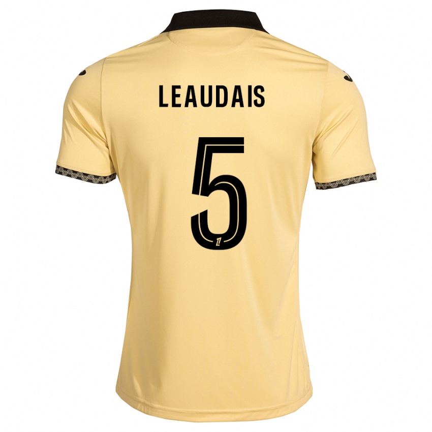 נשים Lucas Leaudais #5 לבן נאבאחו שחור הרחק ג'רזי 2026/27 חולצה קצרה