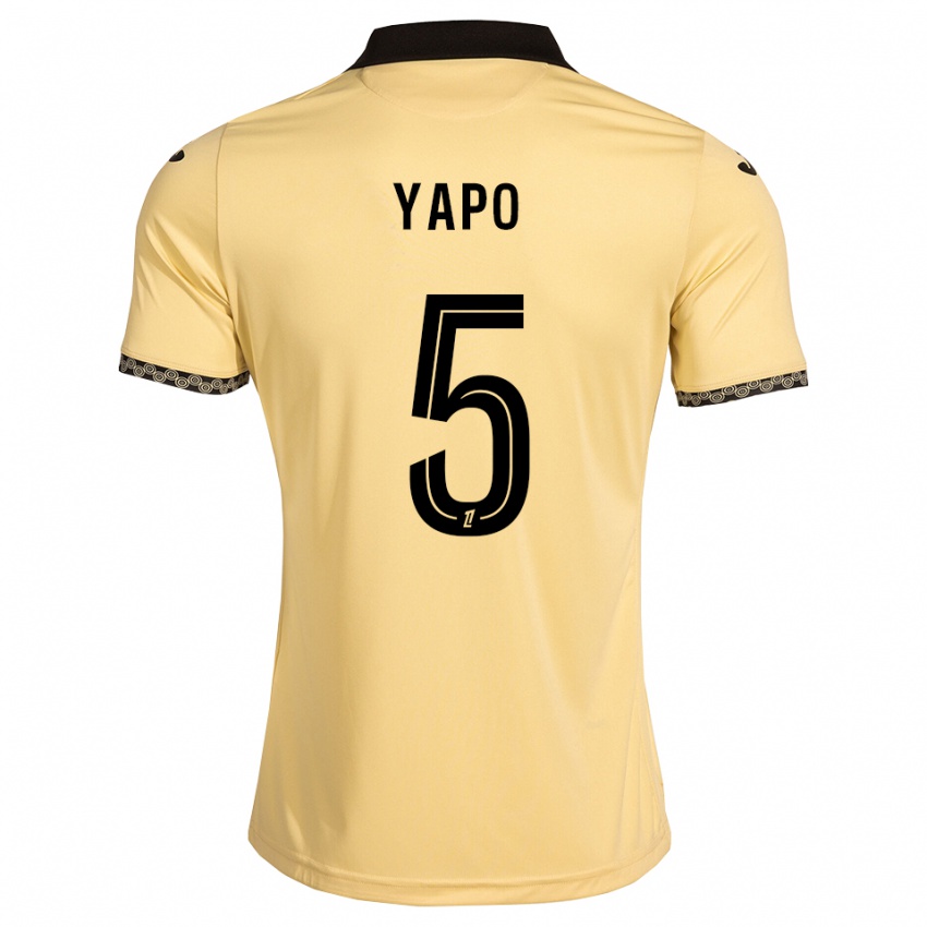 נשים Ezekiel Yapo #5 לבן נאבאחו שחור הרחק ג'רזי 2026/27 חולצה קצרה