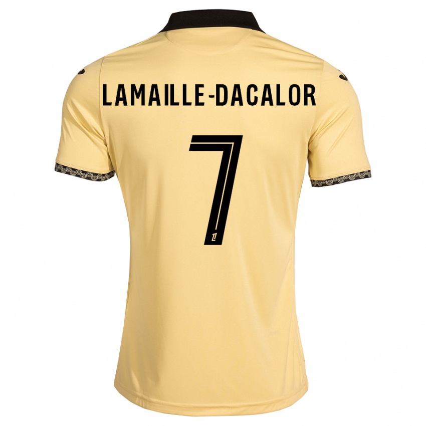 נשים Olan Lamaille-Dacalor #7 לבן נאבאחו שחור הרחק ג'רזי 2026/27 חולצה קצרה