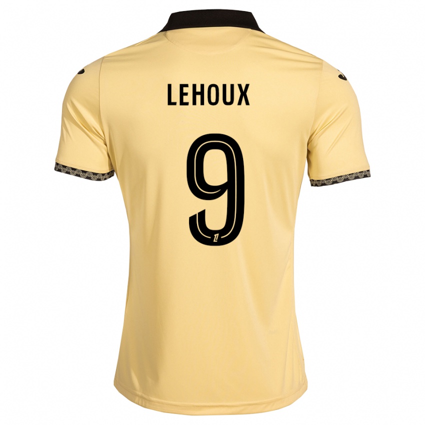 נשים Louise Lehoux #9 לבן נאבאחו שחור הרחק ג'רזי 2026/27 חולצה קצרה