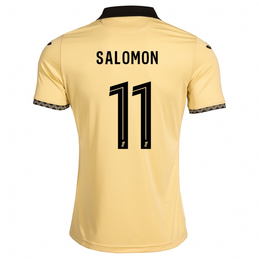 נשים Enzo Salomon #11 לבן נאבאחו שחור הרחק ג'רזי 2026/27 חולצה קצרה