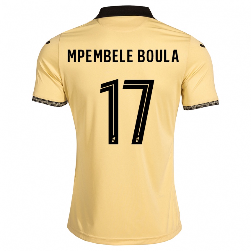 נשים Exaucé Mpembele Boula #17 לבן נאבאחו שחור הרחק ג'רזי 2026/27 חולצה קצרה