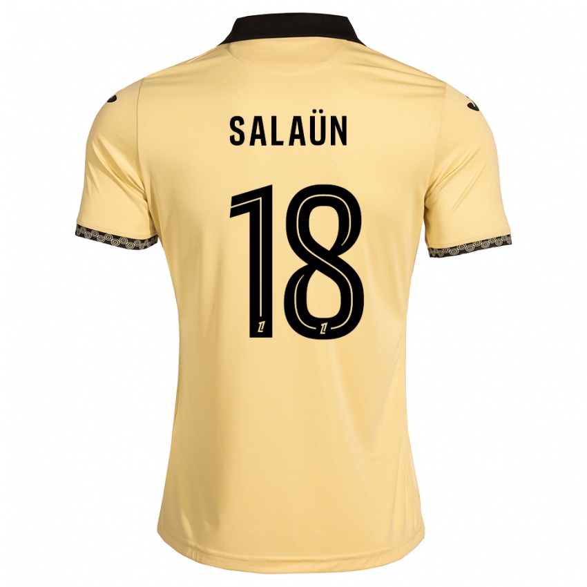 נשים Elody Salaün #18 לבן נאבאחו שחור הרחק ג'רזי 2026/27 חולצה קצרה
