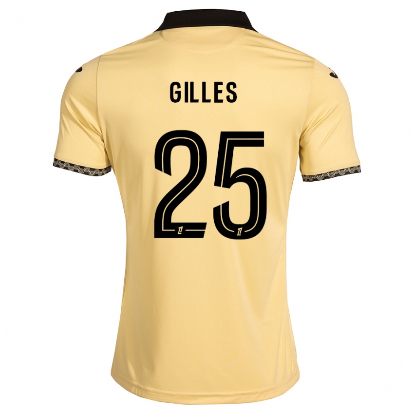 נשים Elodie Gilles #25 לבן נאבאחו שחור הרחק ג'רזי 2026/27 חולצה קצרה