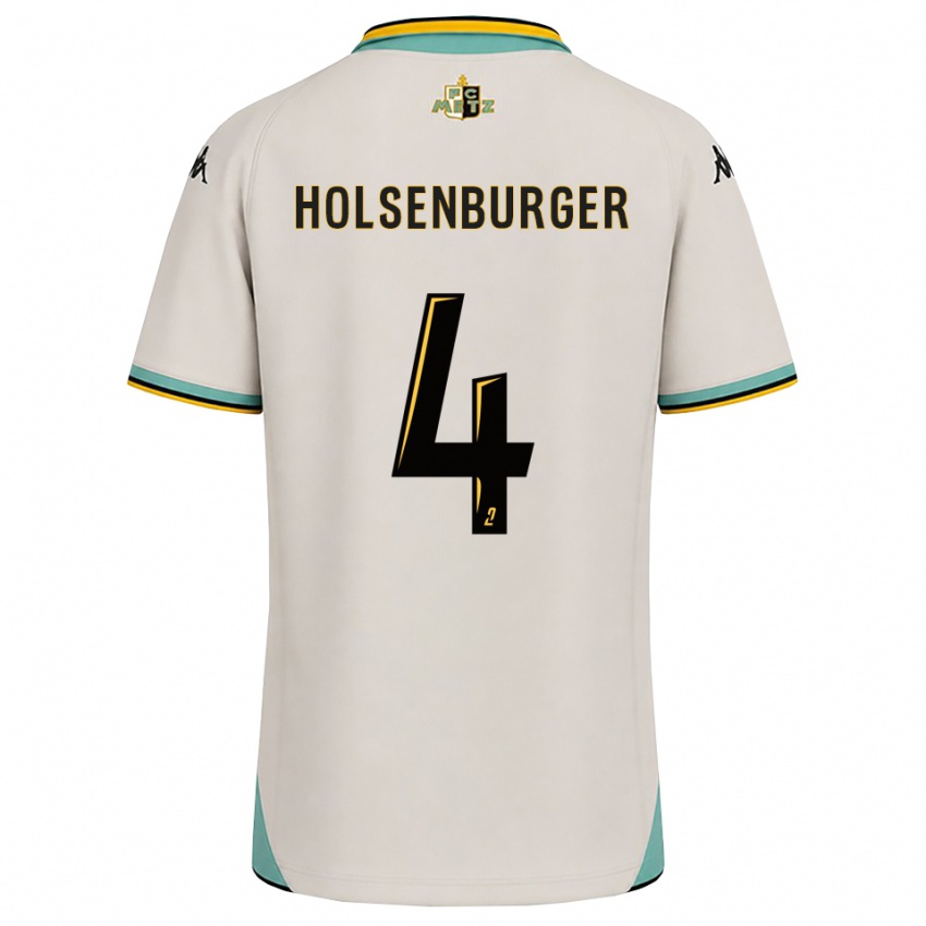 נשים Ruben Holsenburger #4 לבן פרחוני שחור הרחק ג'רזי 2026/27 חולצה קצרה
