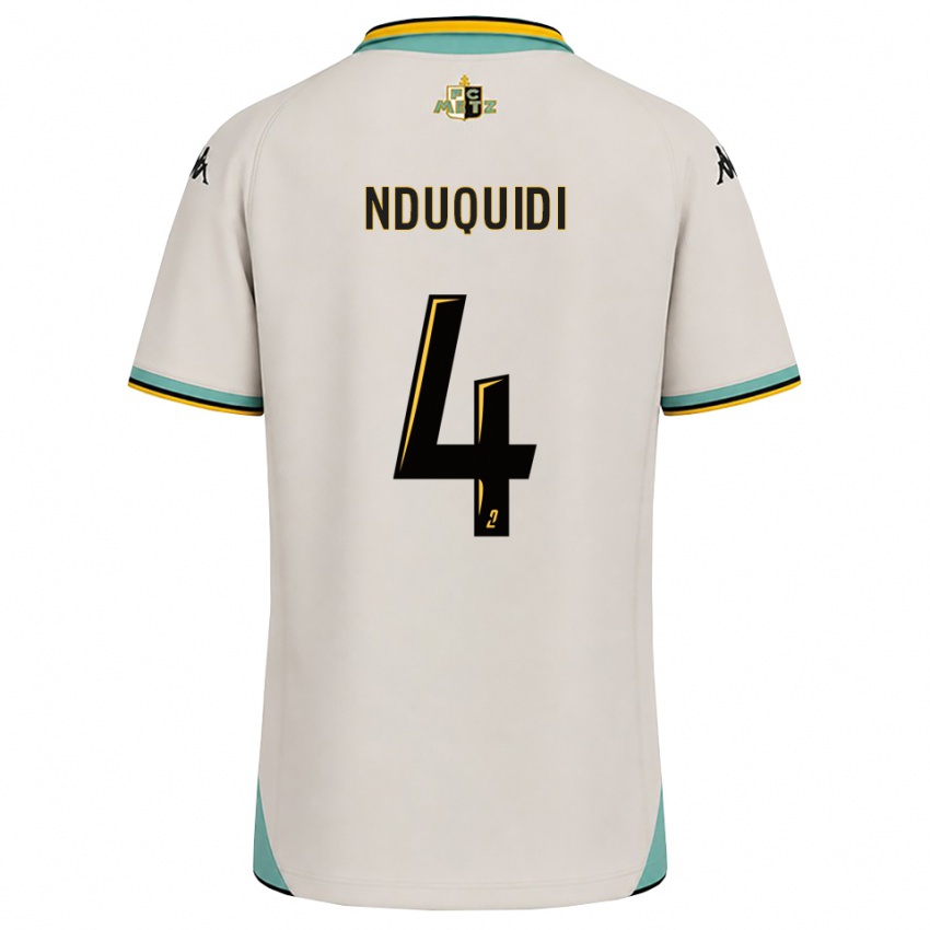 נשים Benjamin Nduquidi #4 לבן פרחוני שחור הרחק ג'רזי 2026/27 חולצה קצרה