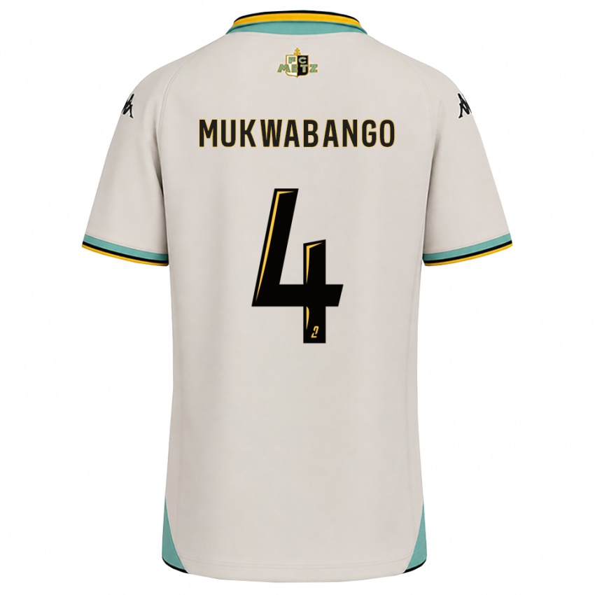 נשים Bénit Mukwabango #4 לבן פרחוני שחור הרחק ג'רזי 2026/27 חולצה קצרה