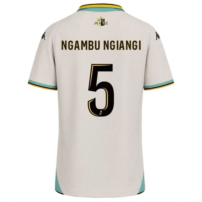 נשים Esther Ngambu Ngiangi #5 לבן פרחוני שחור הרחק ג'רזי 2026/27 חולצה קצרה
