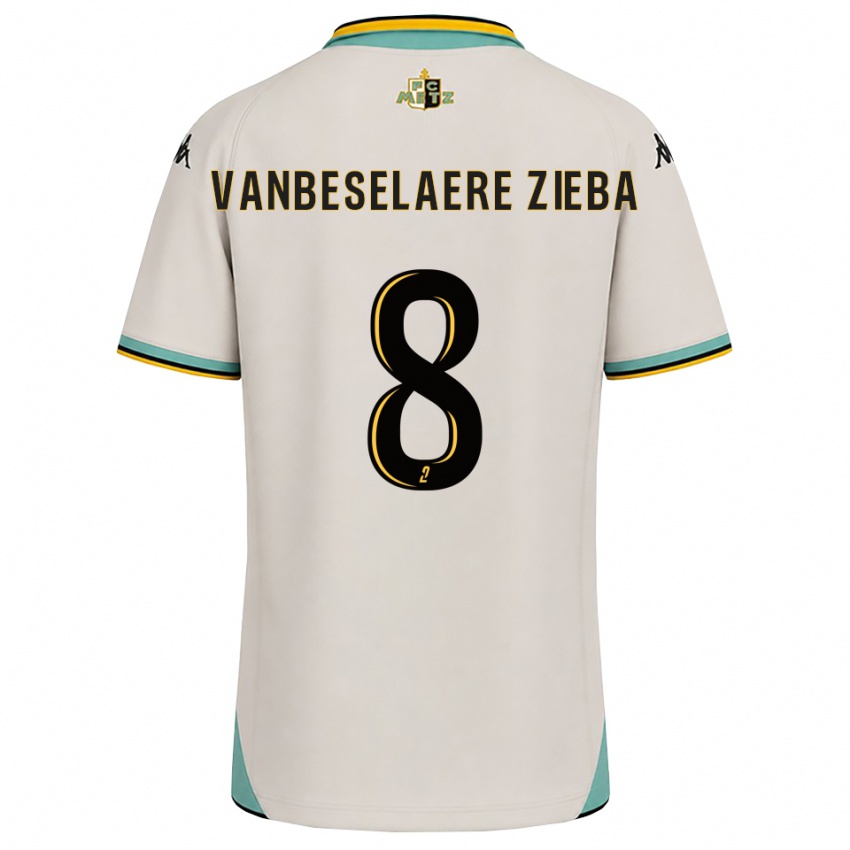 נשים Vadim Vanbeselaere Zieba #8 לבן פרחוני שחור הרחק ג'רזי 2026/27 חולצה קצרה