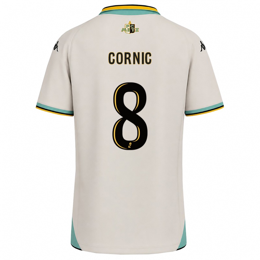 נשים Andréa Cornic #8 לבן פרחוני שחור הרחק ג'רזי 2026/27 חולצה קצרה