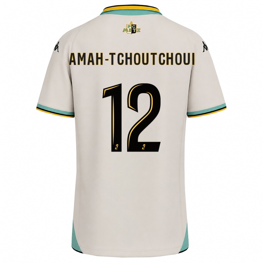 נשים Marco Amah-Tchoutchoui #12 לבן פרחוני שחור הרחק ג'רזי 2026/27 חולצה קצרה