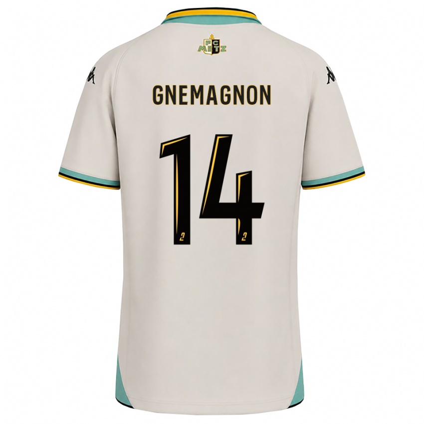 נשים Mahi Gnemagnon #14 לבן פרחוני שחור הרחק ג'רזי 2026/27 חולצה קצרה