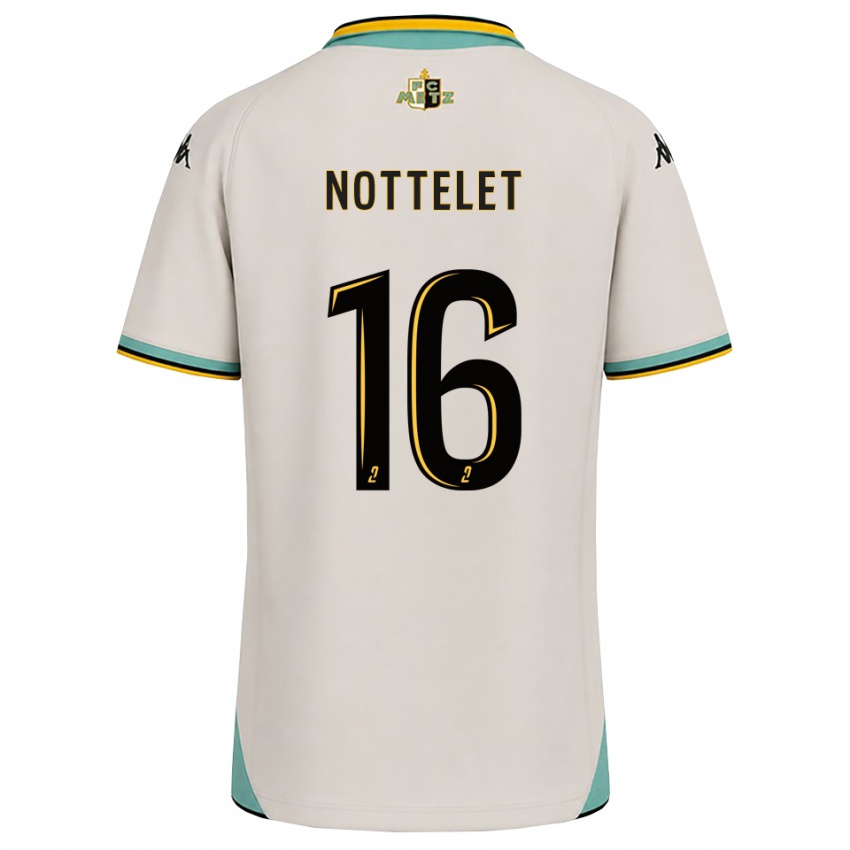 נשים Gillian Nottelet #16 לבן פרחוני שחור הרחק ג'רזי 2026/27 חולצה קצרה