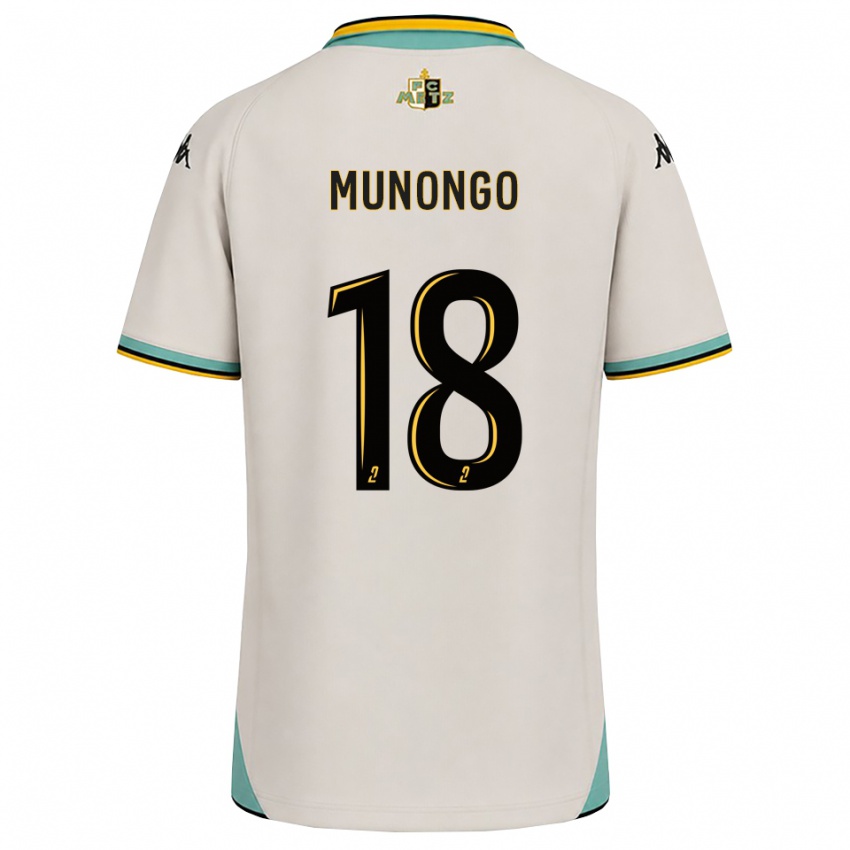 נשים Believe Munongo #18 לבן פרחוני שחור הרחק ג'רזי 2026/27 חולצה קצרה