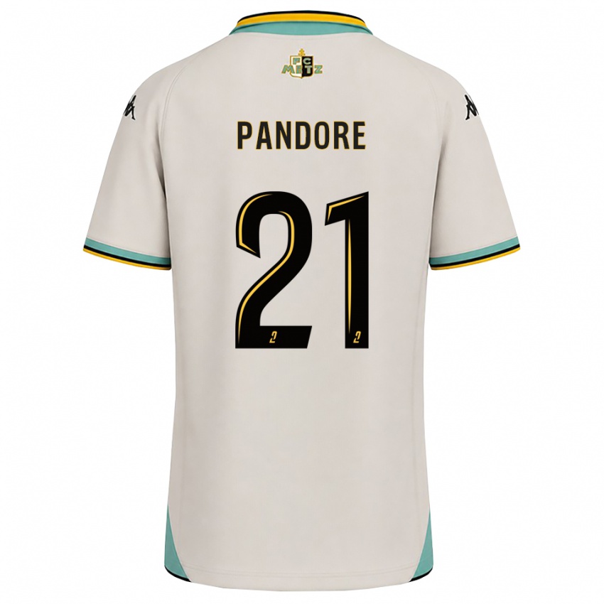 נשים Jahyann Pandore #21 לבן פרחוני שחור הרחק ג'רזי 2026/27 חולצה קצרה