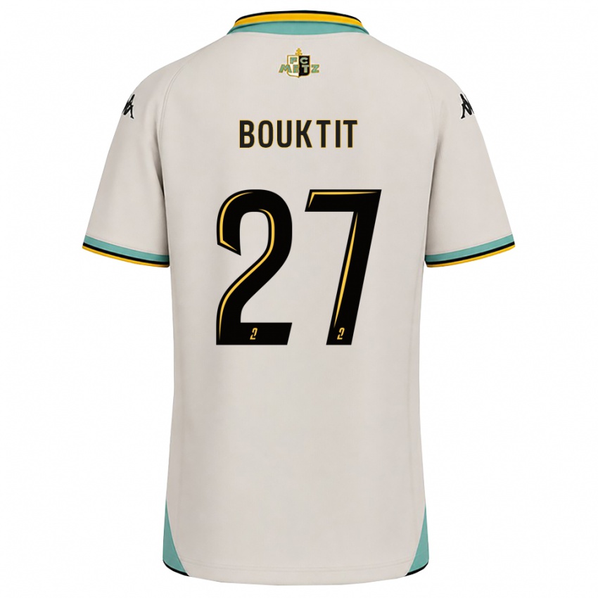 נשים Assia Bouktit #27 לבן פרחוני שחור הרחק ג'רזי 2026/27 חולצה קצרה