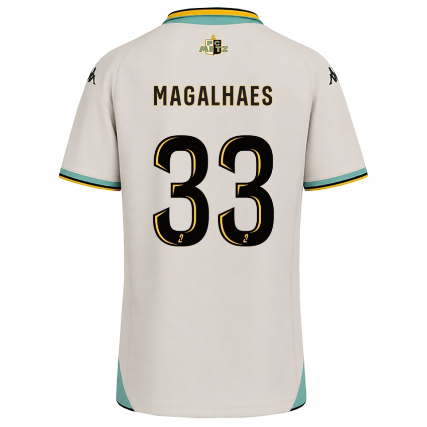 נשים Manon Magalhaes #33 לבן פרחוני שחור הרחק ג'רזי 2026/27 חולצה קצרה