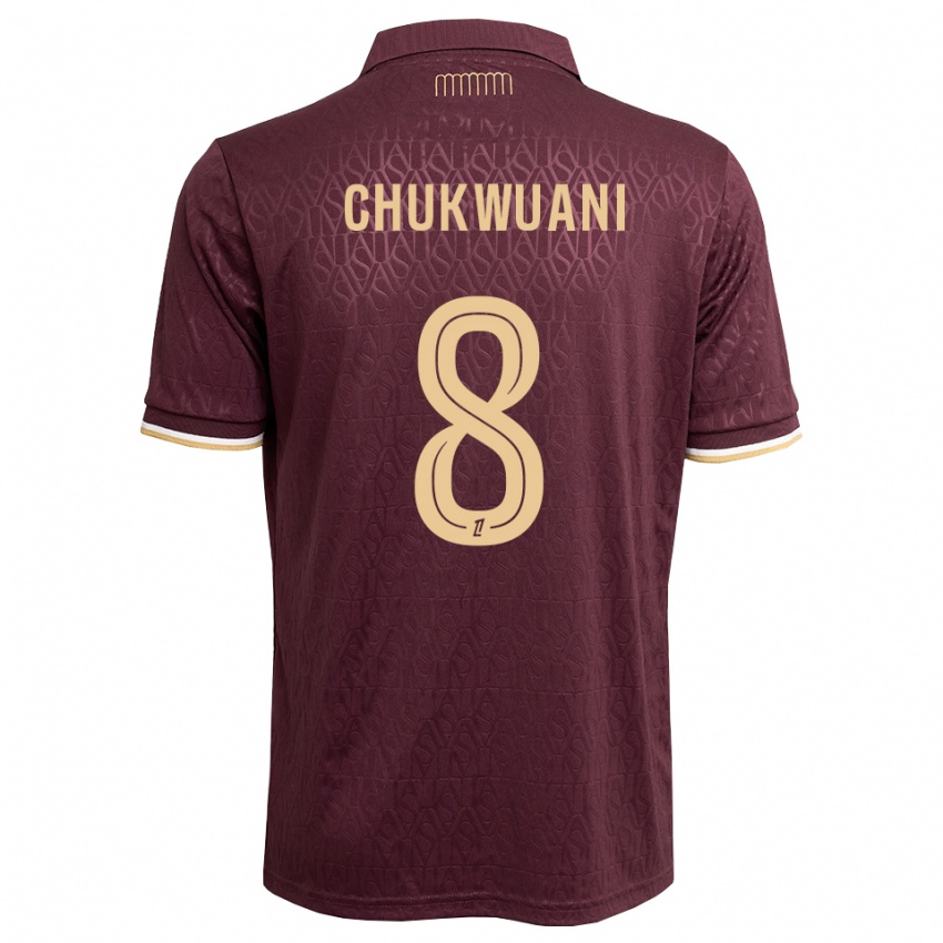 נשים Ekene Chukwuani #8 חום חולי אדום הרחק ג'רזי 2026/27 חולצה קצרה