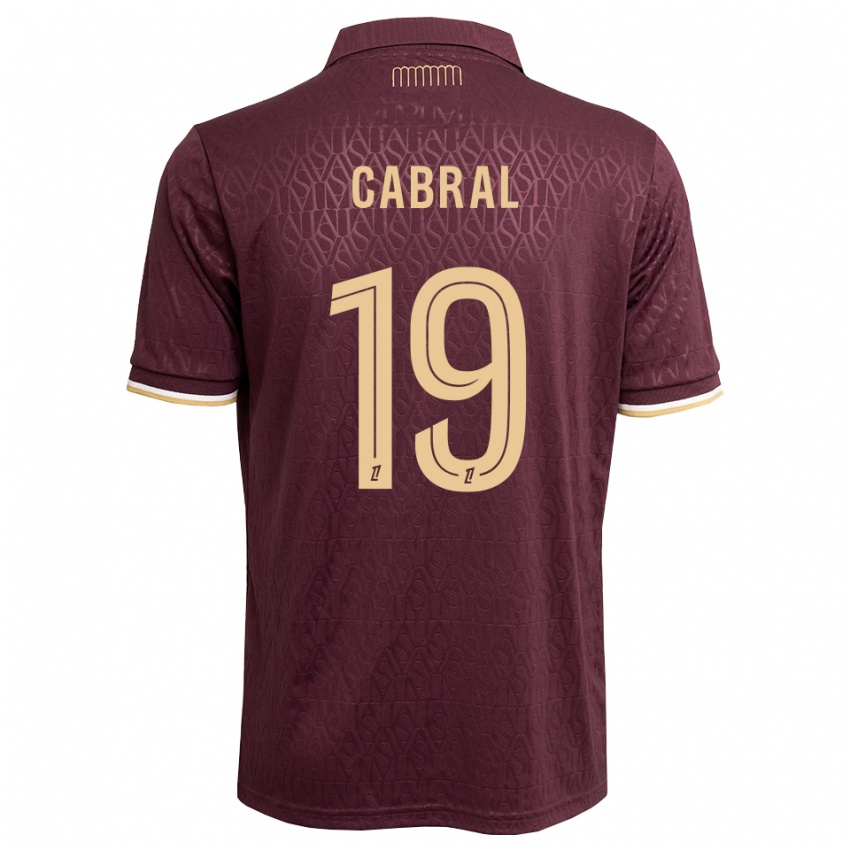 נשים Pape Cabral #19 חום חולי אדום הרחק ג'רזי 2026/27 חולצה קצרה