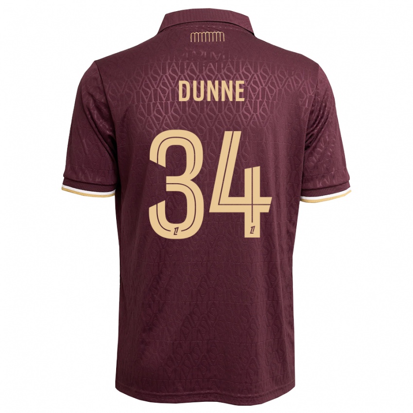 נשים David Dunne #34 חום חולי אדום הרחק ג'רזי 2026/27 חולצה קצרה