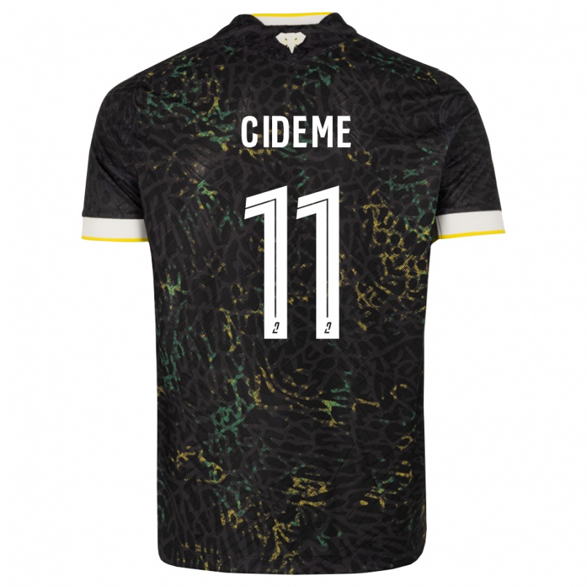 נשים Evan Cideme #11 שחור לבן צהוב הרחק ג'רזי 2026/27 חולצה קצרה