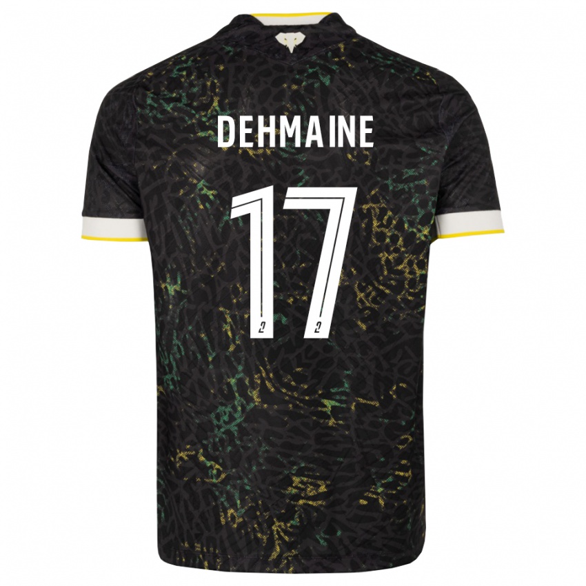 נשים Dehmaine Assoumani #17 שחור לבן צהוב הרחק ג'רזי 2026/27 חולצה קצרה