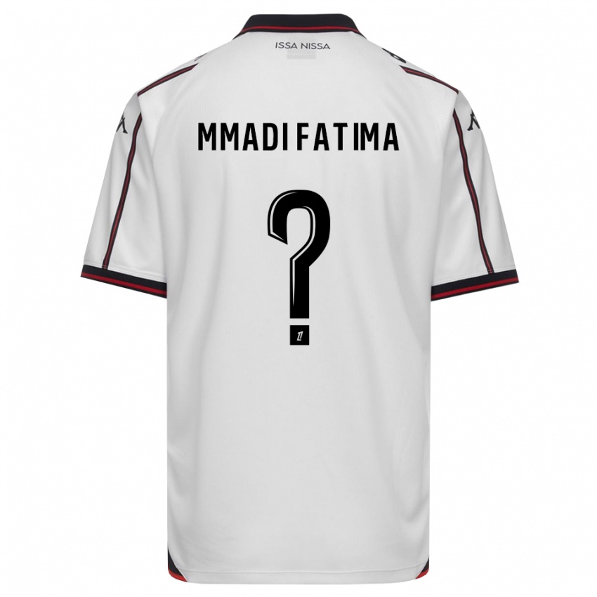 נשים Ismael Mmadi Fatima #0 שחור לבן הרחק ג'רזי 2026/27 חולצה קצרה