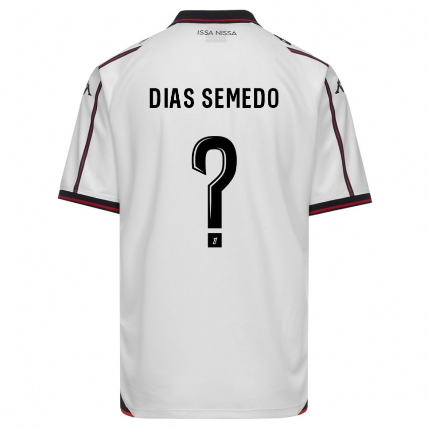 נשים Samuel Dias Semedo #0 שחור לבן הרחק ג'רזי 2026/27 חולצה קצרה