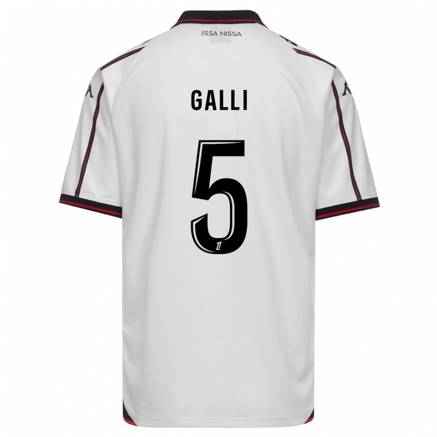 נשים Clara Galli #5 שחור לבן הרחק ג'רזי 2026/27 חולצה קצרה