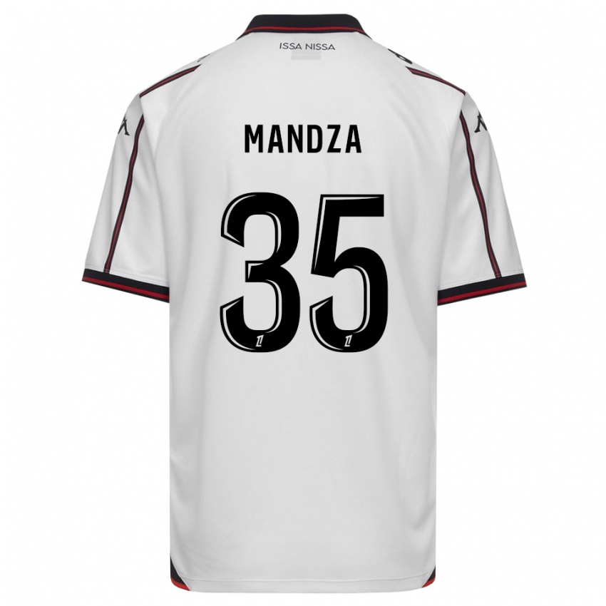 נשים Xavier Mandza #35 שחור לבן הרחק ג'רזי 2026/27 חולצה קצרה