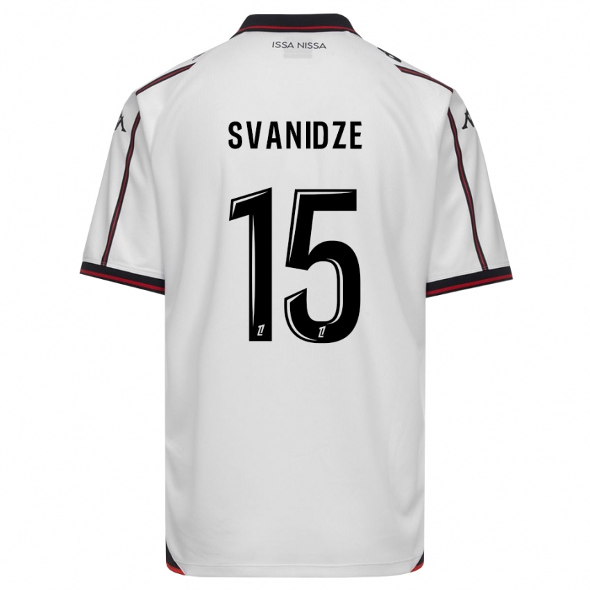 נשים Andria Svanidze #15 שחור לבן הרחק ג'רזי 2026/27 חולצה קצרה