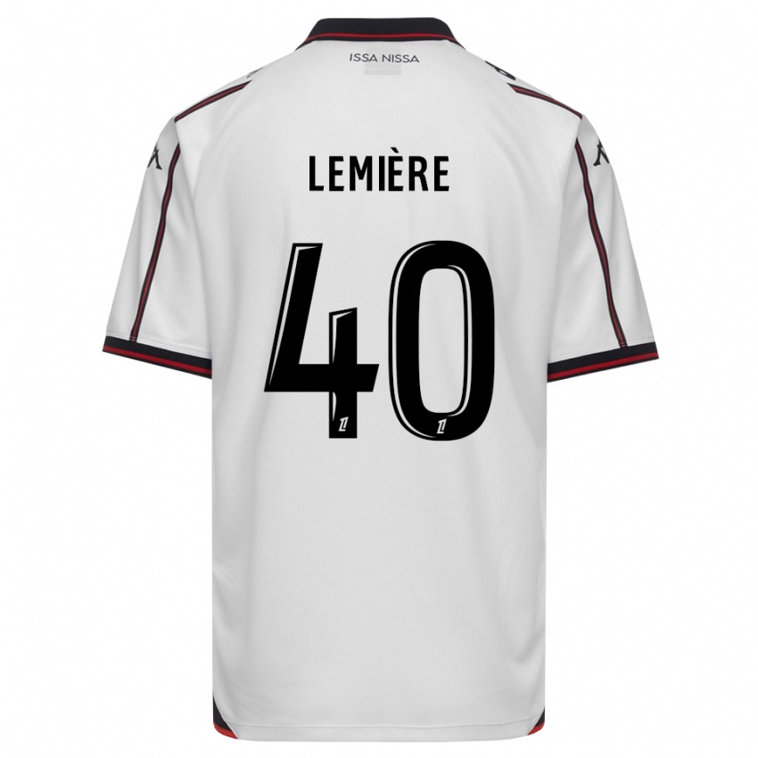 נשים Pauline Lemière #40 שחור לבן הרחק ג'רזי 2026/27 חולצה קצרה