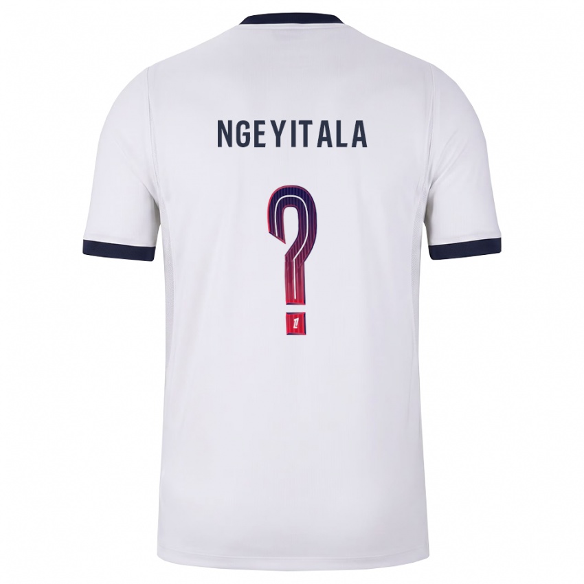 נשים Aurélien Ngeyitala #0 לבן שחור אדום הרחק ג'רזי 2026/27 חולצה קצרה