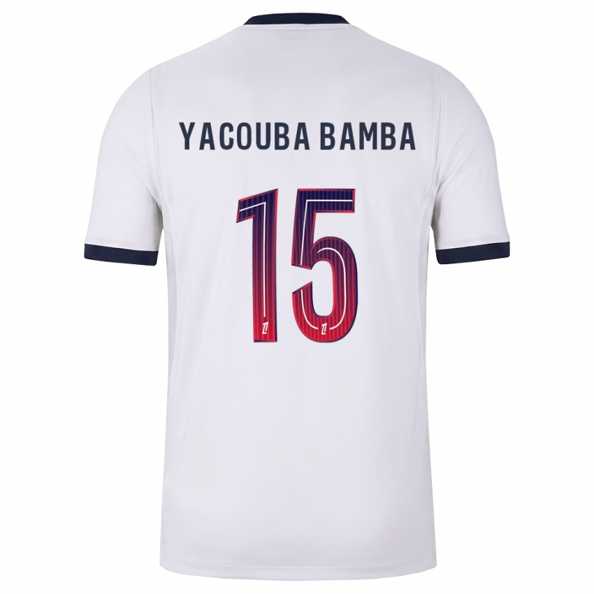 נשים Ben Yacouba Bamba #15 לבן שחור אדום הרחק ג'רזי 2026/27 חולצה קצרה