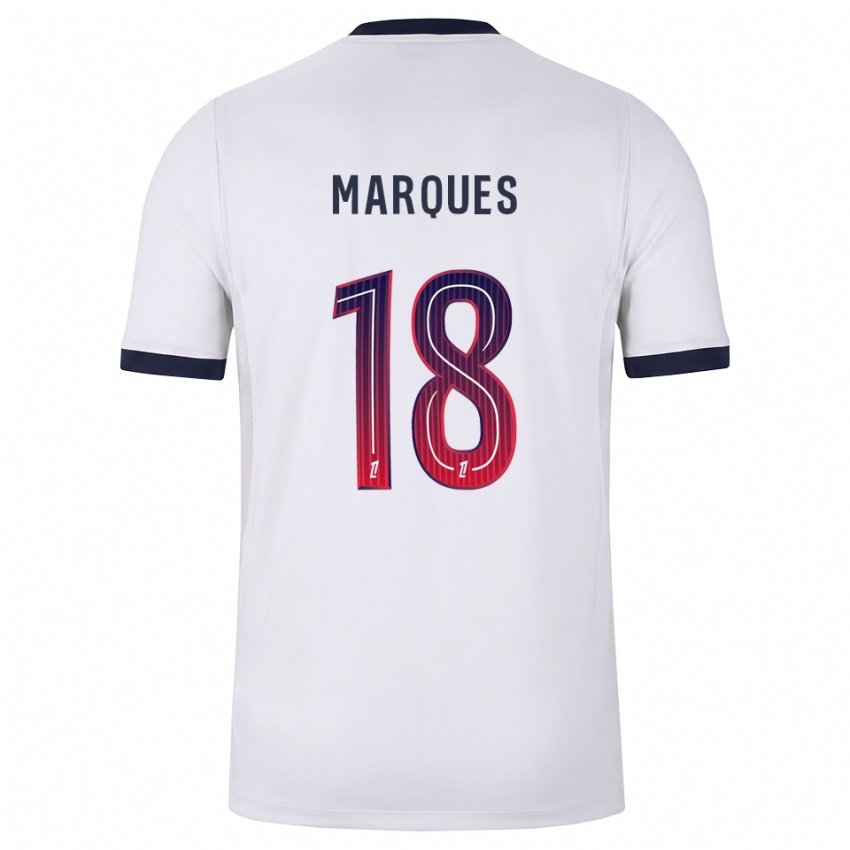 נשים Daniel Marques #18 לבן שחור אדום הרחק ג'רזי 2026/27 חולצה קצרה