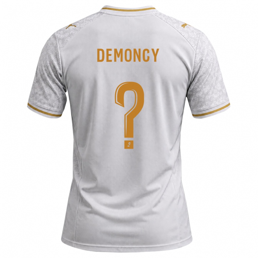 נשים Yohan Demoncy #0 לבן אפור זהב הרחק ג'רזי 2026/27 חולצה קצרה