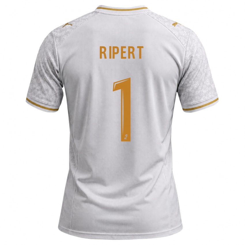 נשים Léo Ripert #1 לבן אפור זהב הרחק ג'רזי 2026/27 חולצה קצרה