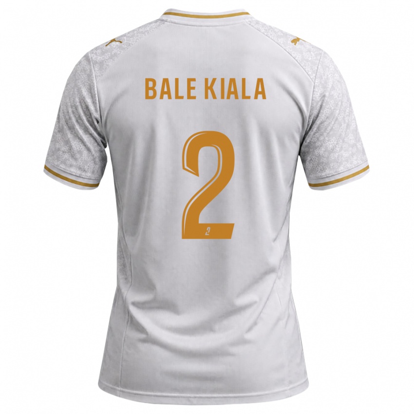 נשים Aser Bale Kiala #2 לבן אפור זהב הרחק ג'רזי 2026/27 חולצה קצרה