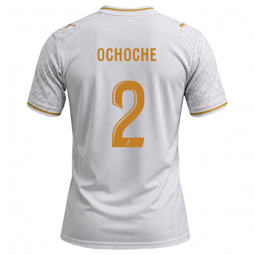 נשים Amos Ochoche #2 לבן אפור זהב הרחק ג'רזי 2026/27 חולצה קצרה