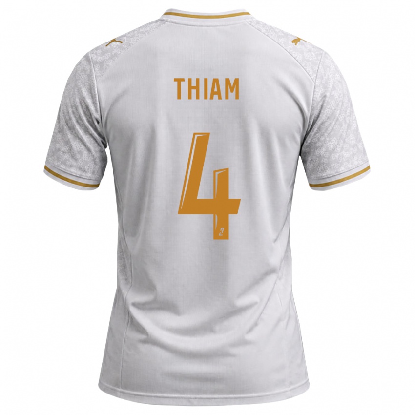 נשים Imran Thiam #4 לבן אפור זהב הרחק ג'רזי 2026/27 חולצה קצרה