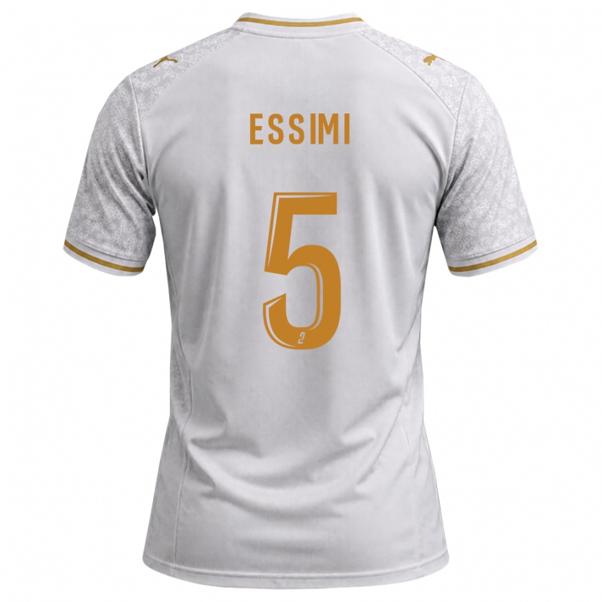 נשים Marlène Essimi #5 לבן אפור זהב הרחק ג'רזי 2026/27 חולצה קצרה