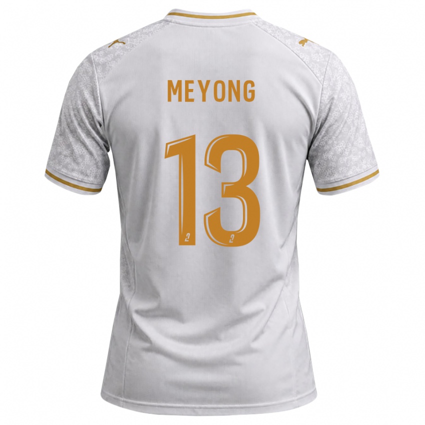 נשים שרלין מיונג #13 לבן אפור זהב הרחק ג'רזי 2026/27 חולצה קצרה