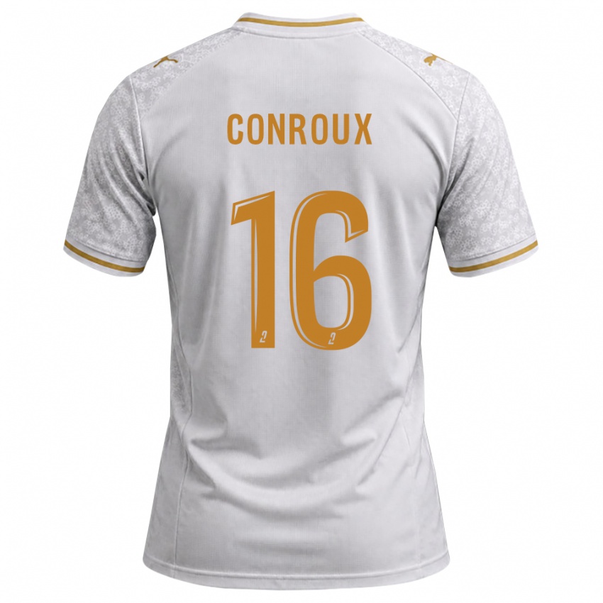 נשים Antonin Conroux #16 לבן אפור זהב הרחק ג'רזי 2026/27 חולצה קצרה