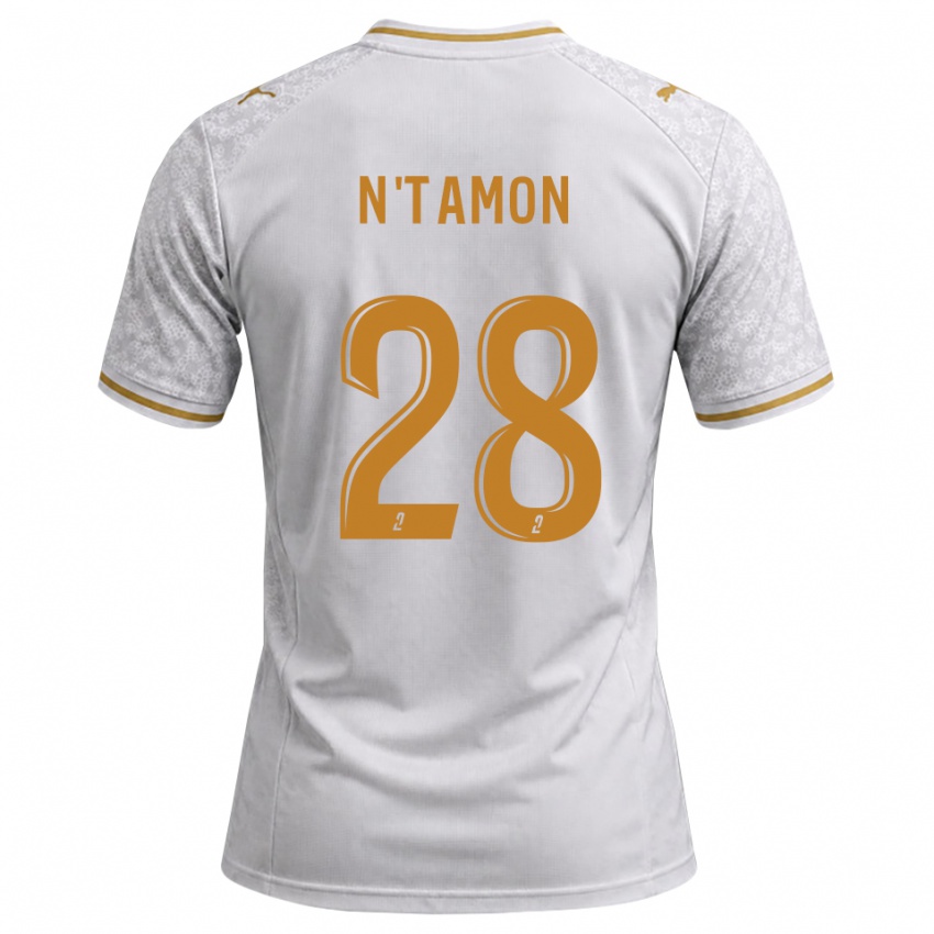נשים Elie N'tamon #28 לבן אפור זהב הרחק ג'רזי 2026/27 חולצה קצרה