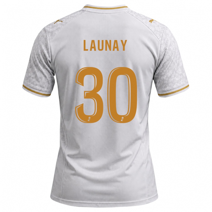 נשים Elisa Launay #30 לבן אפור זהב הרחק ג'רזי 2026/27 חולצה קצרה